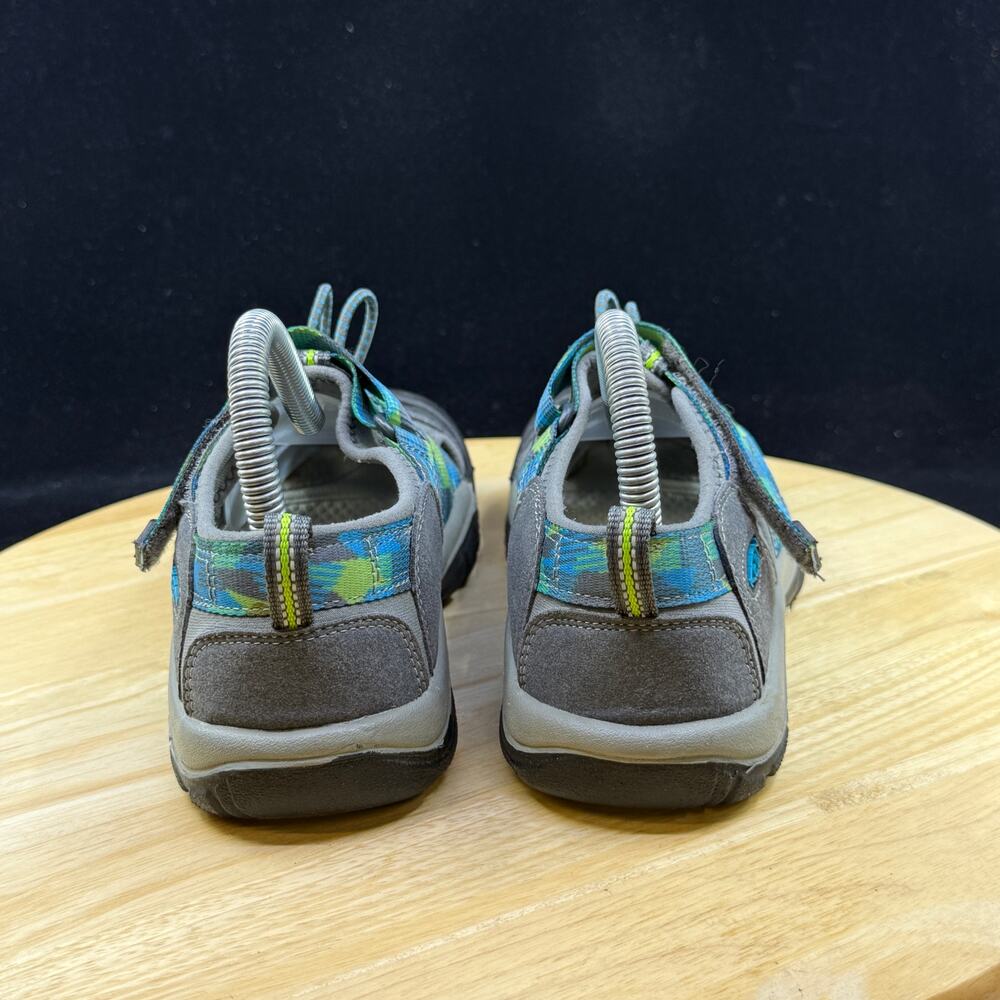 Keen Strap Sport Sandals Shoes Youth Teal Blue/ Green Size 4 Unisex - Picture 6 of 10